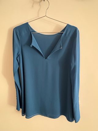 Blusa reversible Bimani azul. Talla S