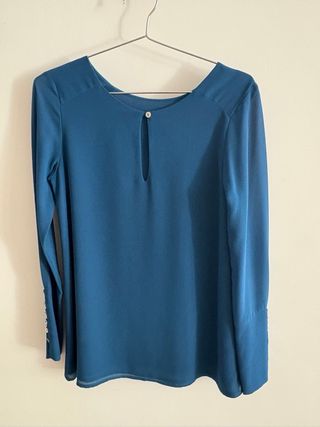 Blusa reversible Bimani azul. Talla S