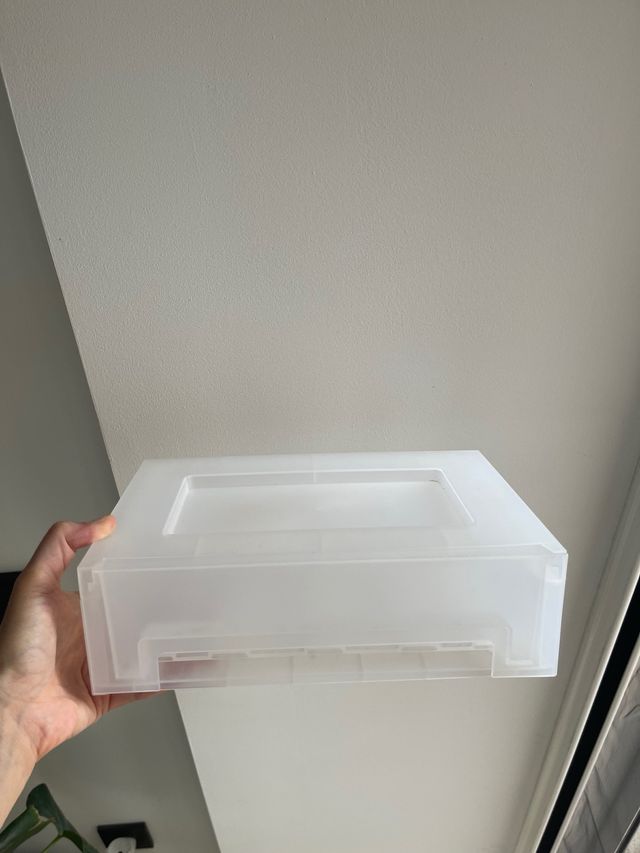 Caja de plástico transparente