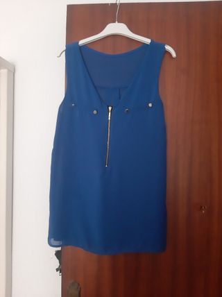 Blusa azul preciosa