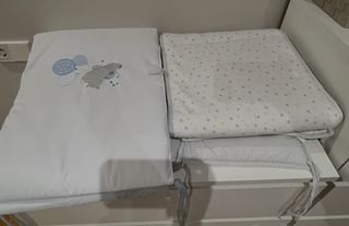 2 Protectores de cuna/chichonera con osito.