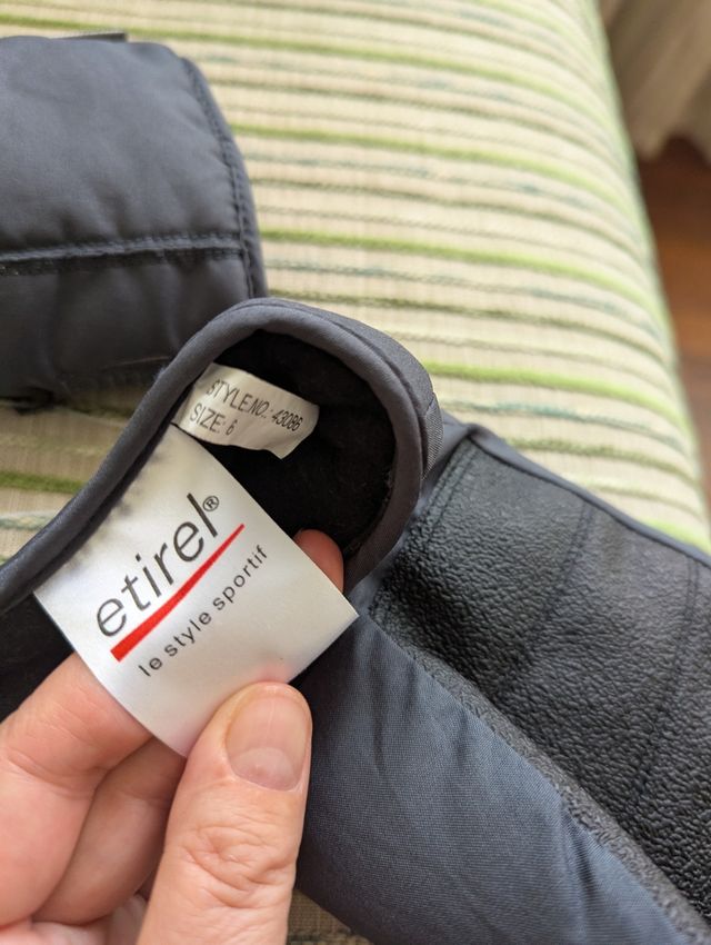 Guantes de Nieve Etirel Grises