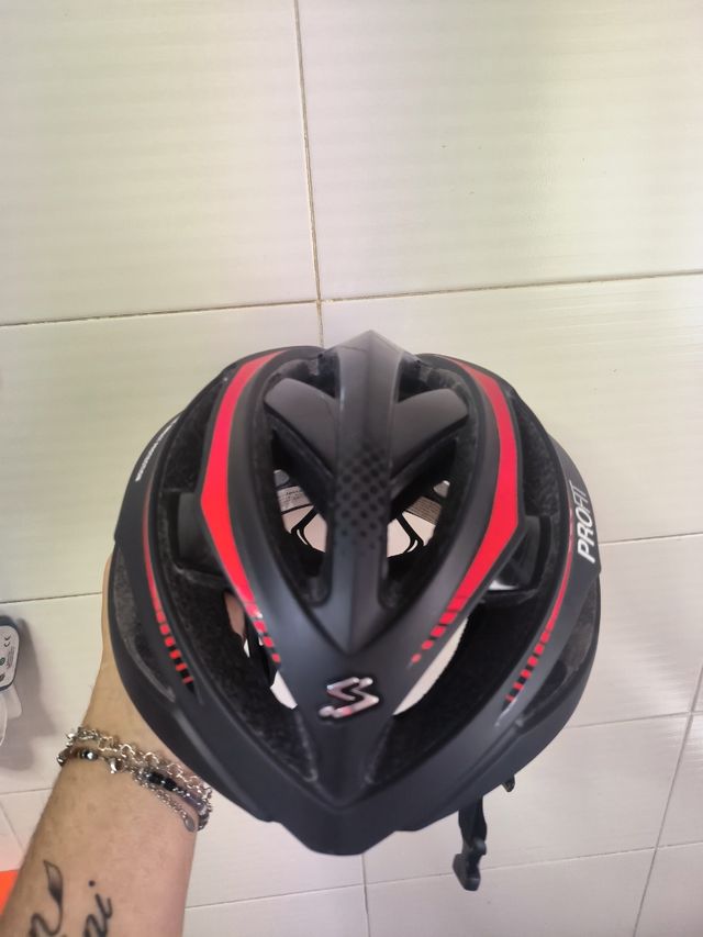 Casco Ciclismo Spiuk Profit Negro/Rojo