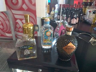 Lotto 5 bottiglie vuote Gin