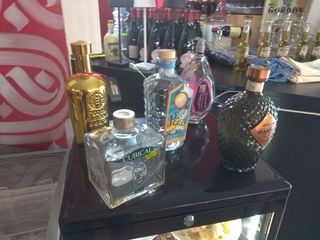 Lotto 5 bottiglie vuote Gin