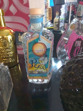Lotto 5 bottiglie vuote Gin