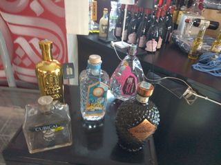 Lotto 5 bottiglie vuote Gin