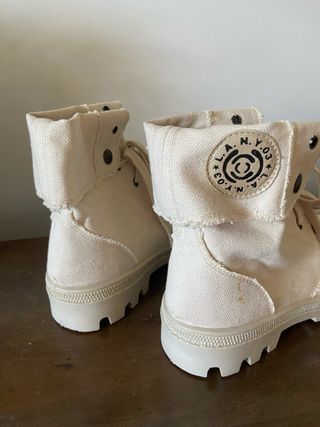 Stivaletti 39 in tela grezza Made in Italy