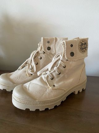 Stivaletti 39 in tela grezza Made in Italy