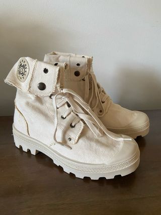 Stivaletti 39 in tela grezza Made in Italy