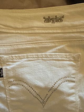 Pantalones Levi's Blancos una42/44