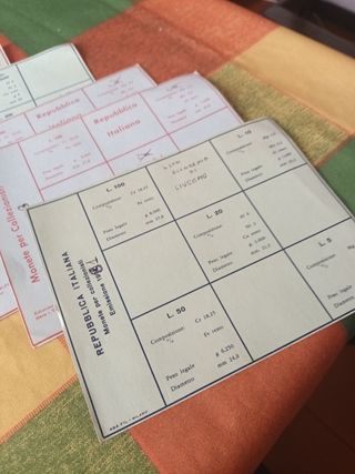 Schede Monete Vintage Usate 12