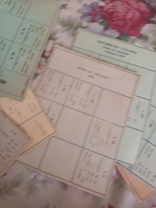 Schede Monete Vintage Usate 12