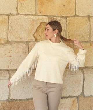 Jersey Zara Joya Beige