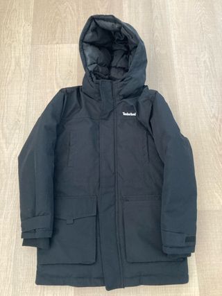 Parka Timberland niño talla 10 años negra