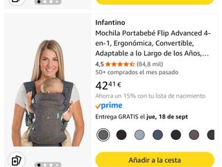 Mochila Portabebés Infantino