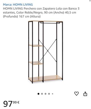 Armario percha de metal con ruedas