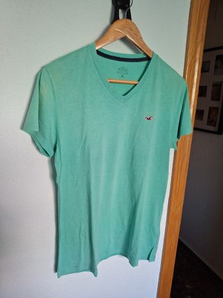 Camiseta Hollister verde