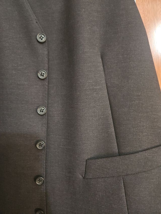 Traje de ceremonia gris marengo El Corte Inglés XL