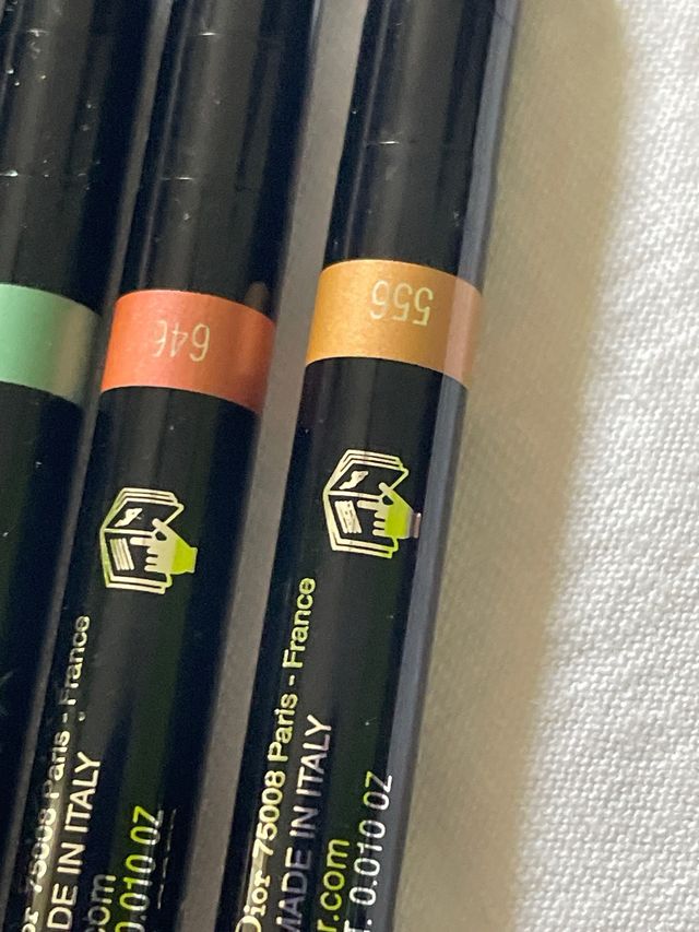 4 Matite Dior Diorshow Stylo Coral & Green