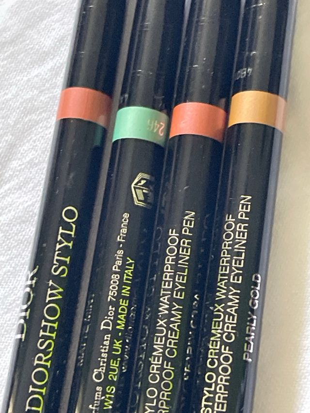 4 Matite Dior Diorshow Stylo Coral & Green