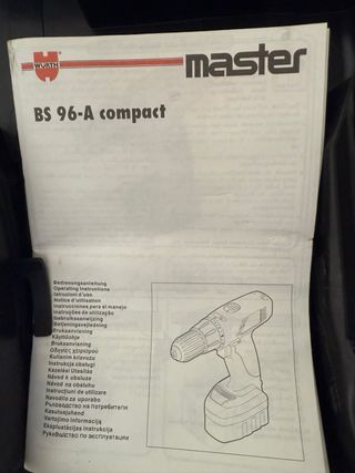 Taladro Inalámbrico Master BS 96-A + Cargador