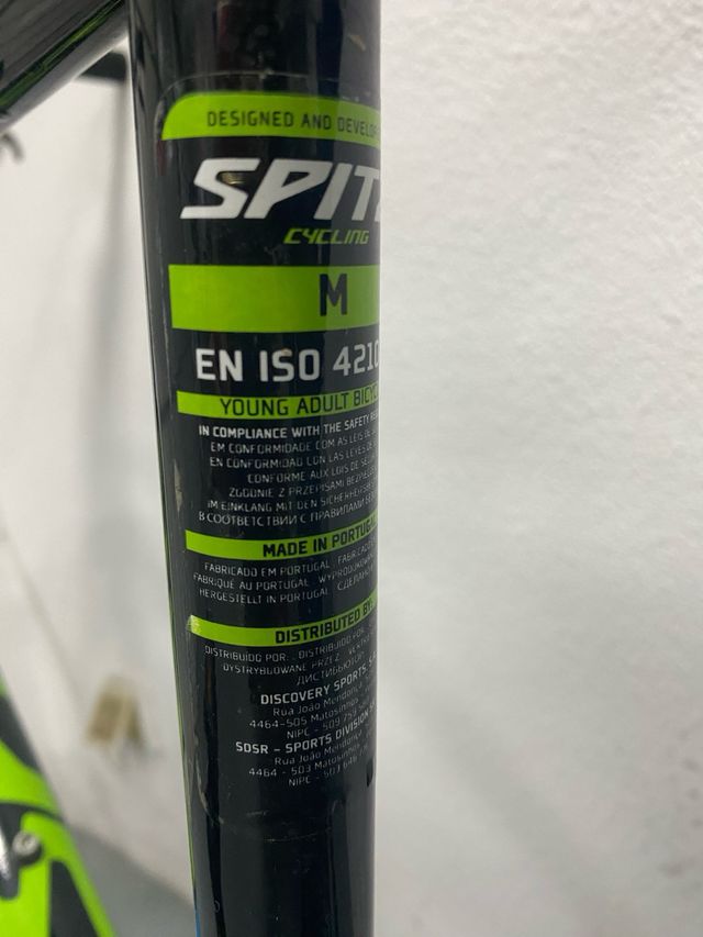 Bicicleta SPITZ Negra EN ISO 4210-2