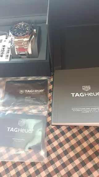 Reloj TAG Heuer Automático Azul/Plata Nuevo