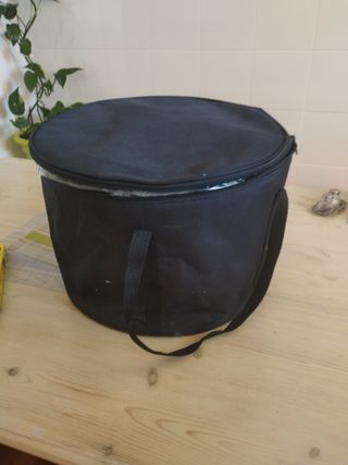 Barbacoa de mesa color rojo,con bolsa  transporte