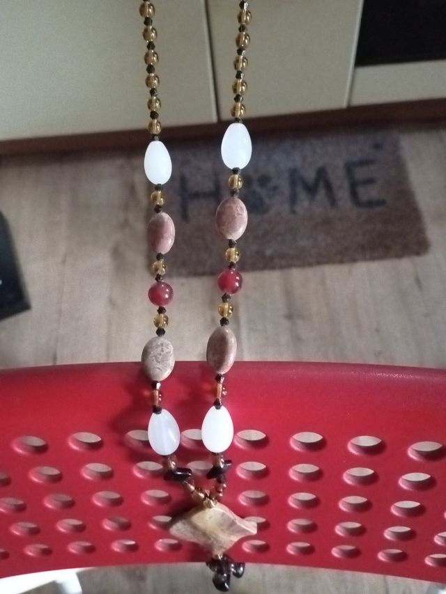 Collana vintage donna con medaglione