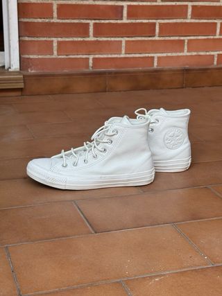 Converse Blancas Piel Talla 37