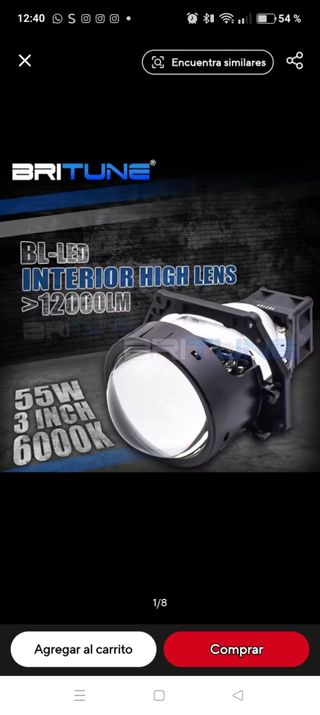 Lente Proyector Bi faro LED 3.0 HDYEGIOU