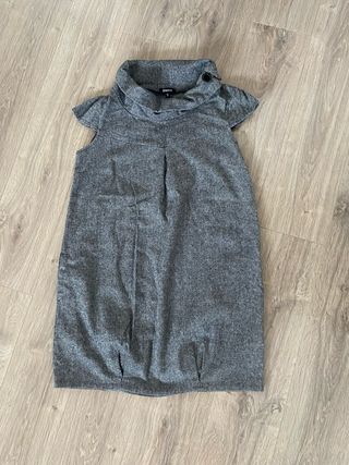 Vestido de maternidad gris