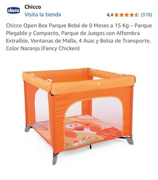 Parque Chicco Open Box Naranja
