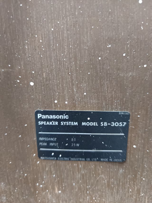 Casse Stereo Panasonic Marroni