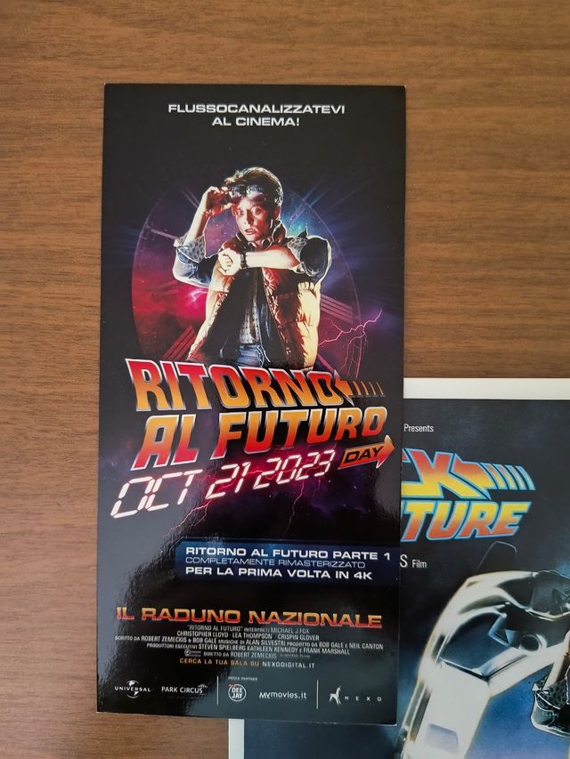 BTTF poster A4 + Golden Ticket evento 2023