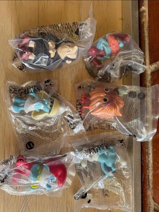 6 Figuras Pitufos Burger King
