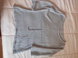 Jersey fino manga 3/4 azul claro