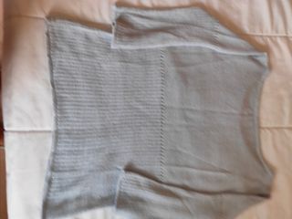 Jersey fino manga 3/4 azul claro