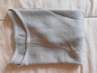 Jersey fino manga 3/4 azul claro