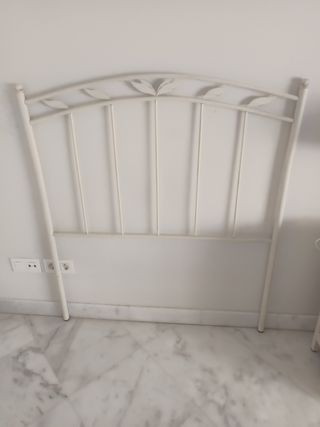 2 testiere in ferro battuto bianco