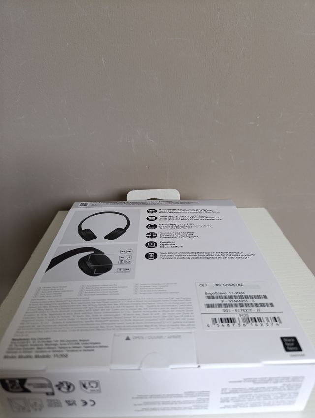 Auriculares Sony WH-CH520 Bluetooth Negros
