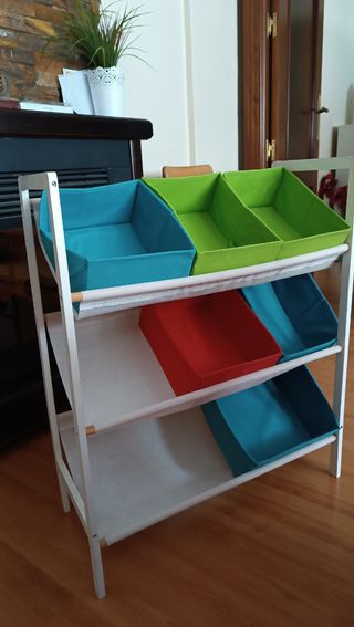 Estantería organizadora de juguetes