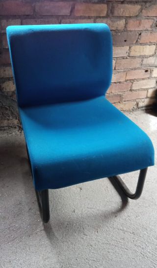 Sillas de sala de espera azules