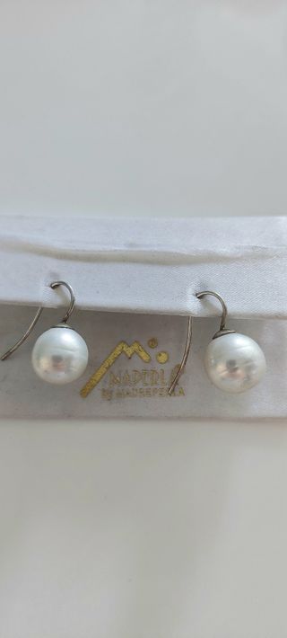 Pendientes Madreperla Perlas Blancas