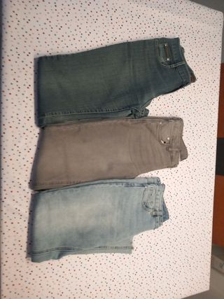 Pack 3 pantalones vaqueros