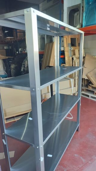 ESTANTERÍAS EN ACERO 4 ESTANTES NUEVO