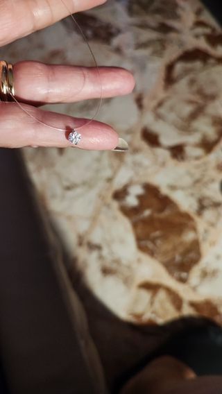Punto luce Moissanite Argento