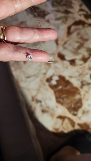 Punto luce Moissanite Argento