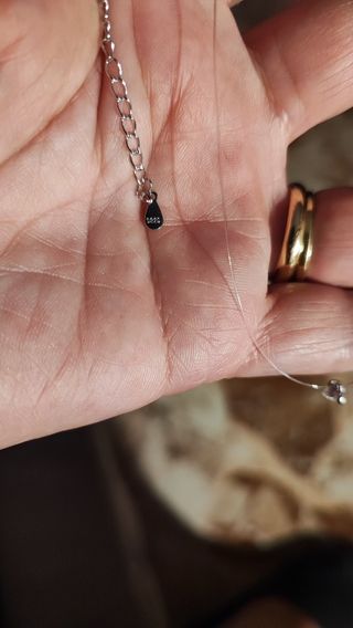 Punto luce Moissanite Argento